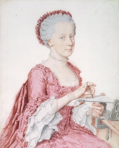 Porträt der Erzherzogin Maria Amalia von Österreich von Jean Étienne Liotard